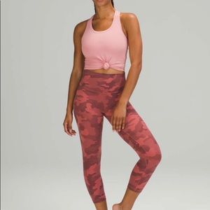 Lululemon Align High-Rise Crop 21” Camo Brier Rose Multi Sz 4